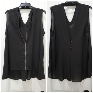 Metaphor Tank Top Blouse- Sz XL